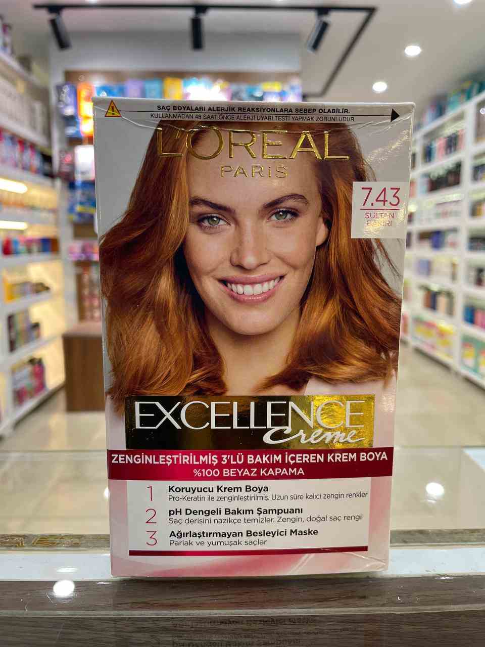 رنگ مو 7.43 اورال